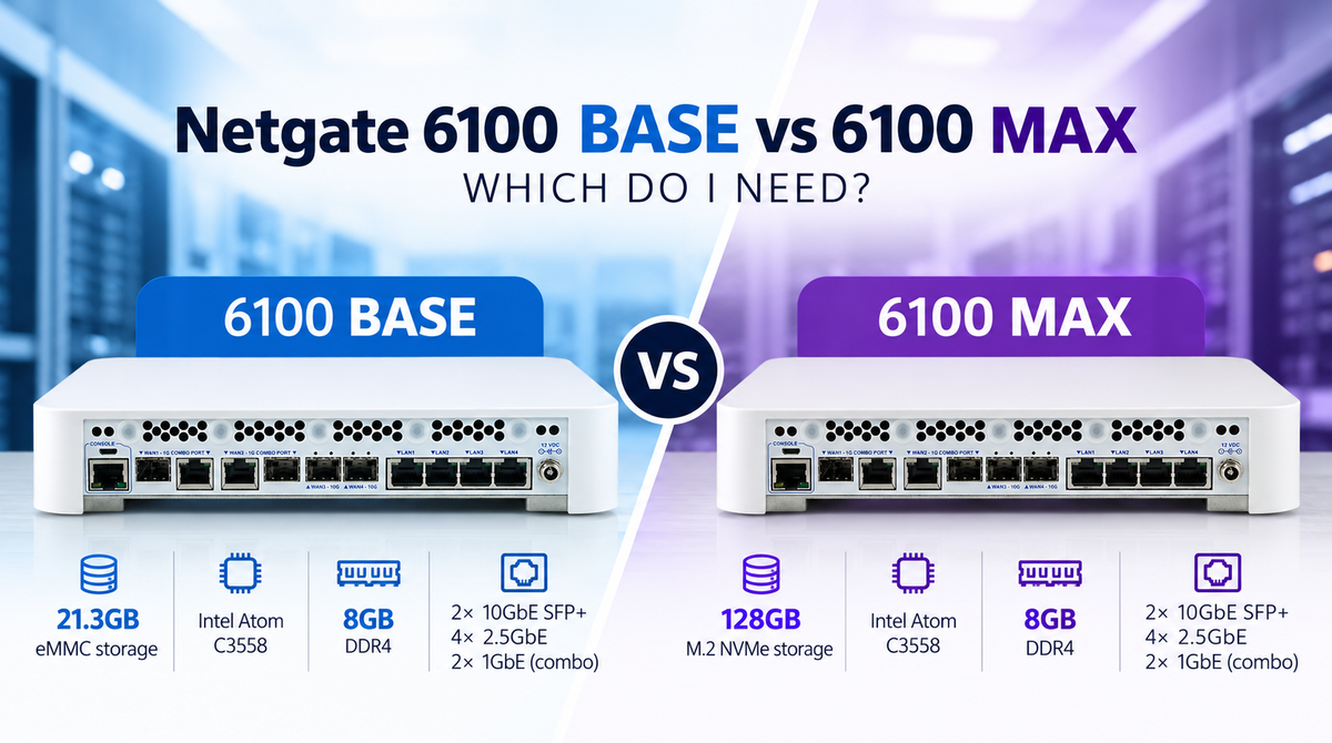 Netgate 6100 MAX vs BASE: Which Do I Need? | UK Guide