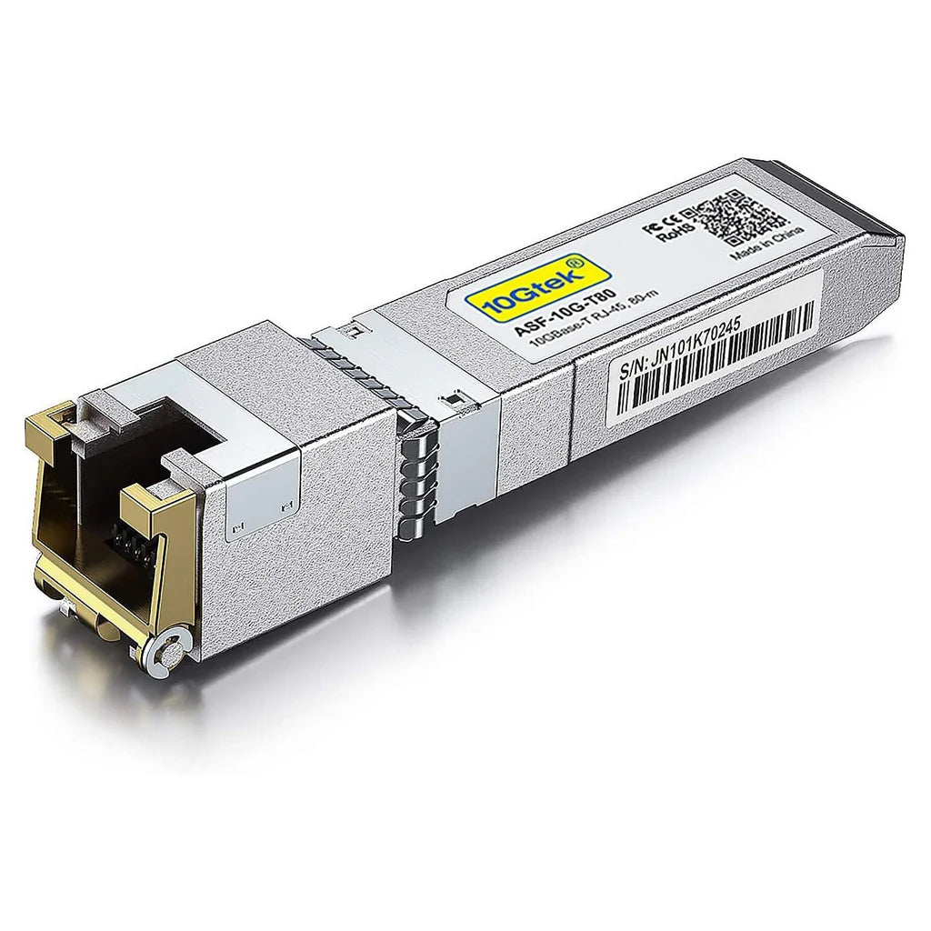 SFP+ 10GBase-T 80M Copper RJ-45 Transceiver