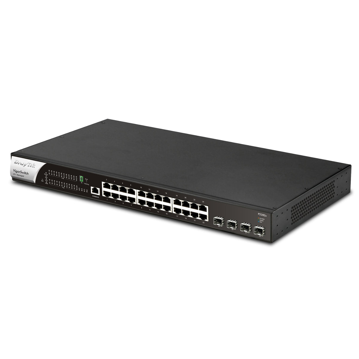 DrayTek VigorSwitch P2282x 24-Port Gigabit PoE+ Managed Switch